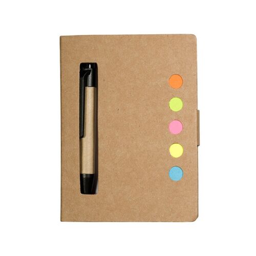 Eco Stowaway Sticky Jotter With Pen Thumbnail