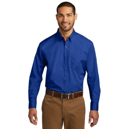 Long Sleeve Carefree Poplin Shirt Thumbnail