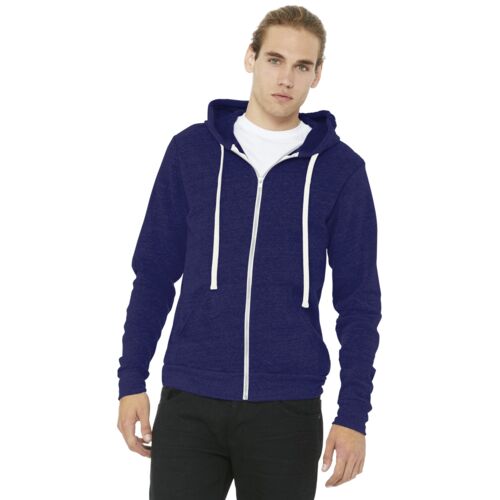 Unisex Triblend Sponge Fleece Full Zip Hoodie Thumbnail