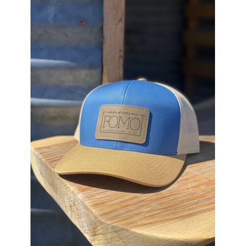  FOMO PATCH HAT - 104C Blue/Beige/Gold Thumbnail